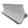 Xfvqtps 5 Pairs Mens Sports Socks Mid Tube Towel Bottom Simplicity Thickened Elastic Comfortable Sweat Absorbing Breathable Outdoor Mountaineering Running Socks Gray