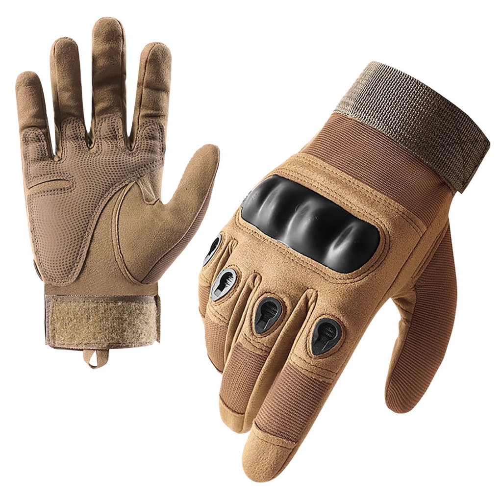 Xfvqtps Mens and Womens Motorcycle Gloves Thickened Hook Adjustable Hard Knuckle Protection Windproof Waterproof Outdoor Hiking Training Shooting Road Cycling Gloves