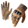 Xfvqtps Mens and Womens Motorcycle Gloves Thickened Hook Adjustable Hard Knuckle Protection Windproof Waterproof Outdoor Hiking Training Shooting Road Cycling Gloves