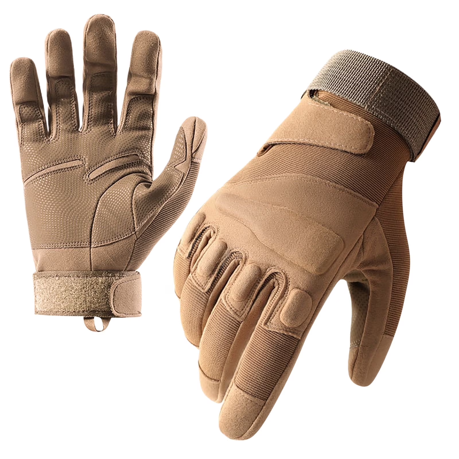 Xfvqtps Mens and Womens Motorcycle Gloves Thickened Hook Adjustable Hard Knuckle Protection Windproof Waterproof Outdoor Hiking Training Shooting Road Cycling Gloves