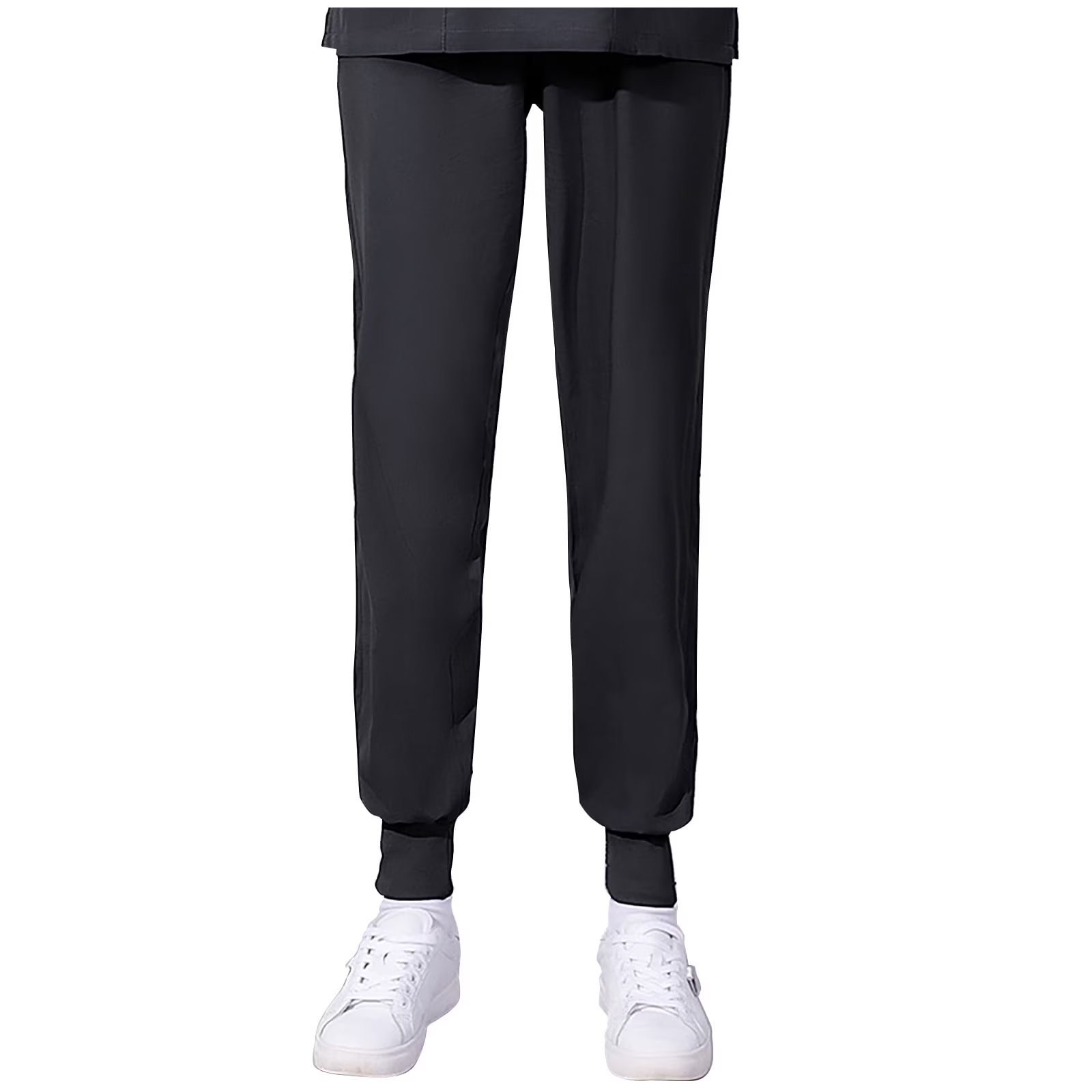 Xfvqtps Scrub Pants for Women Stretch Yoga Scrub Joggers Anti-Wrinkle Elastic Waist Nursing Jogger Pants