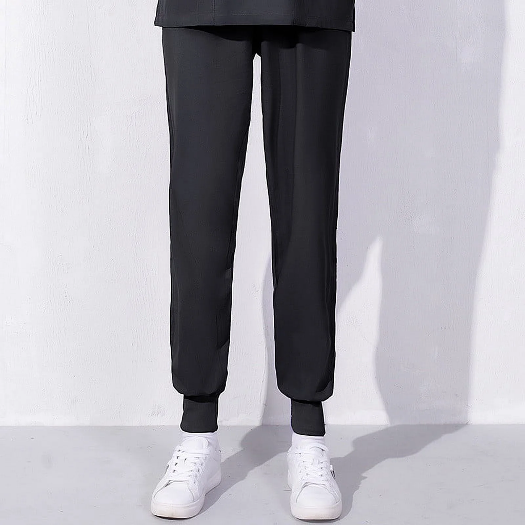 Xfvqtps Scrub Pants for Women Stretch Yoga Scrub Joggers Anti-Wrinkle Elastic Waist Nursing Jogger Pants