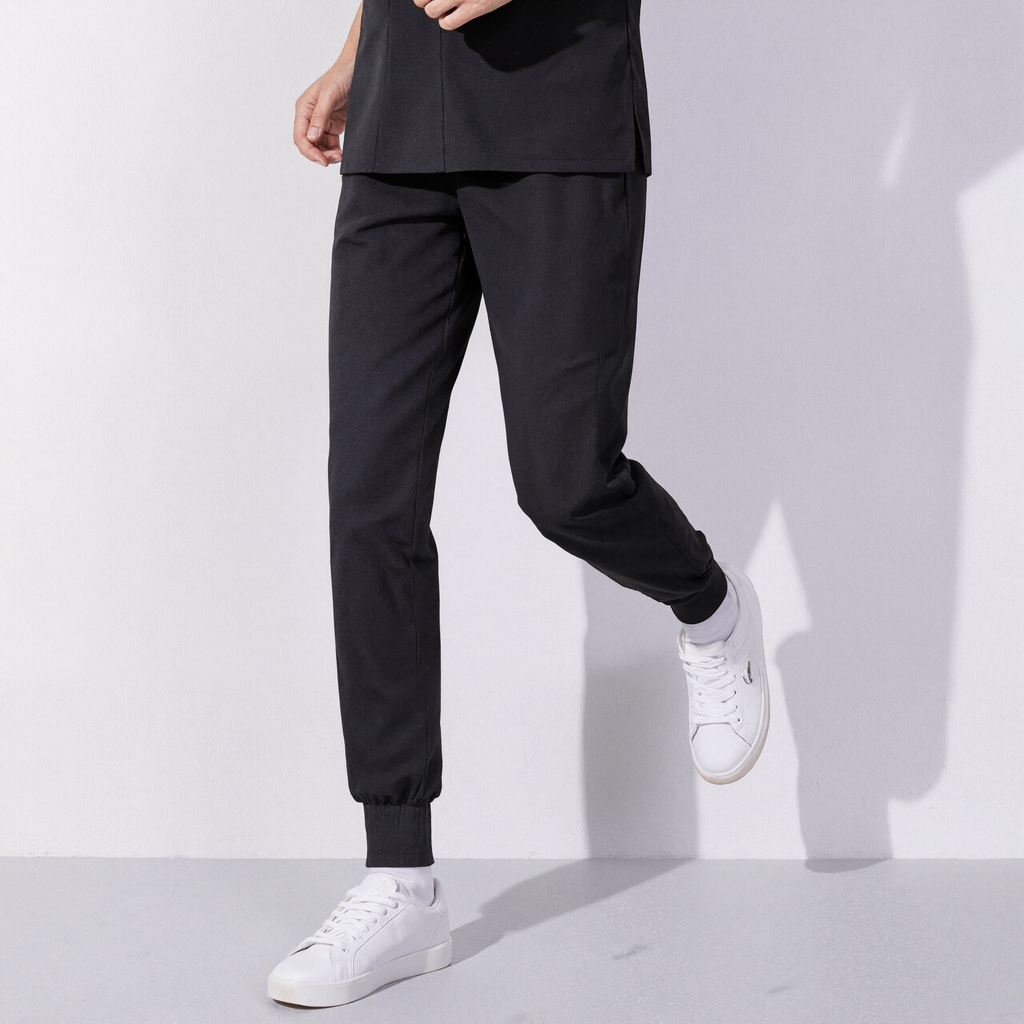 Xfvqtps Scrub Pants for Women Stretch Yoga Scrub Joggers Anti-Wrinkle Elastic Waist Nursing Jogger Pants