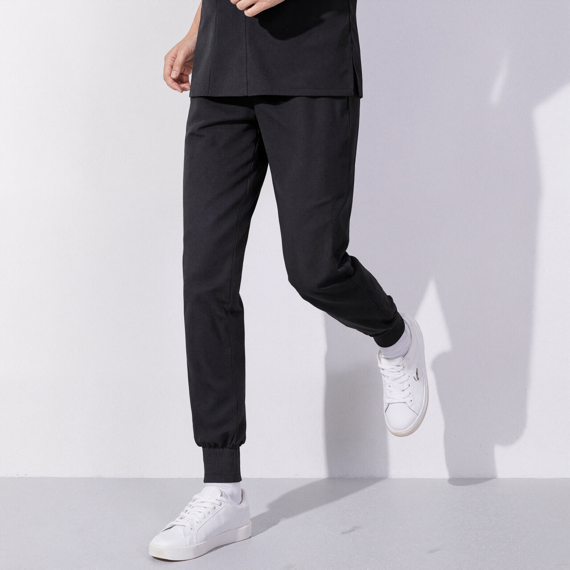 Xfvqtps Scrub Pants for Women Stretch Yoga Scrub Joggers Anti-Wrinkle Elastic Waist Nursing Jogger Pants