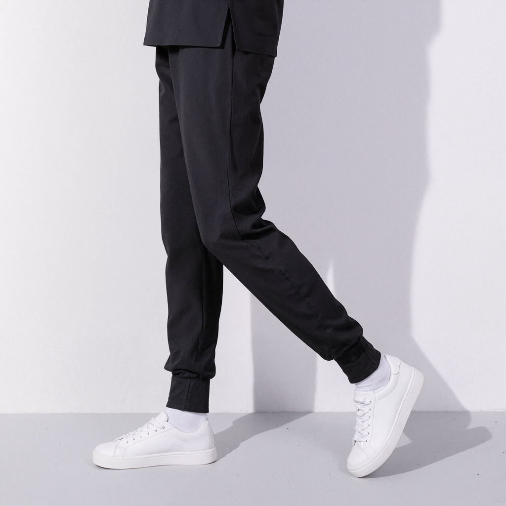 Xfvqtps Scrub Pants for Women Stretch Yoga Scrub Joggers Anti-Wrinkle Elastic Waist Nursing Jogger Pants