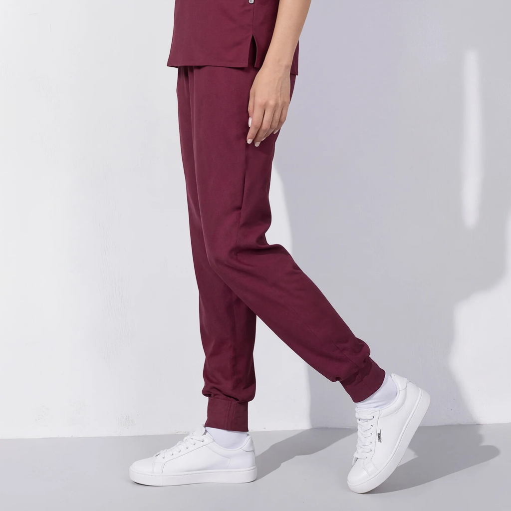 Xfvqtps Scrub Pants for Women Stretch Yoga Scrub Joggers Anti-Wrinkle Elastic Waist Nursing Jogger Pants