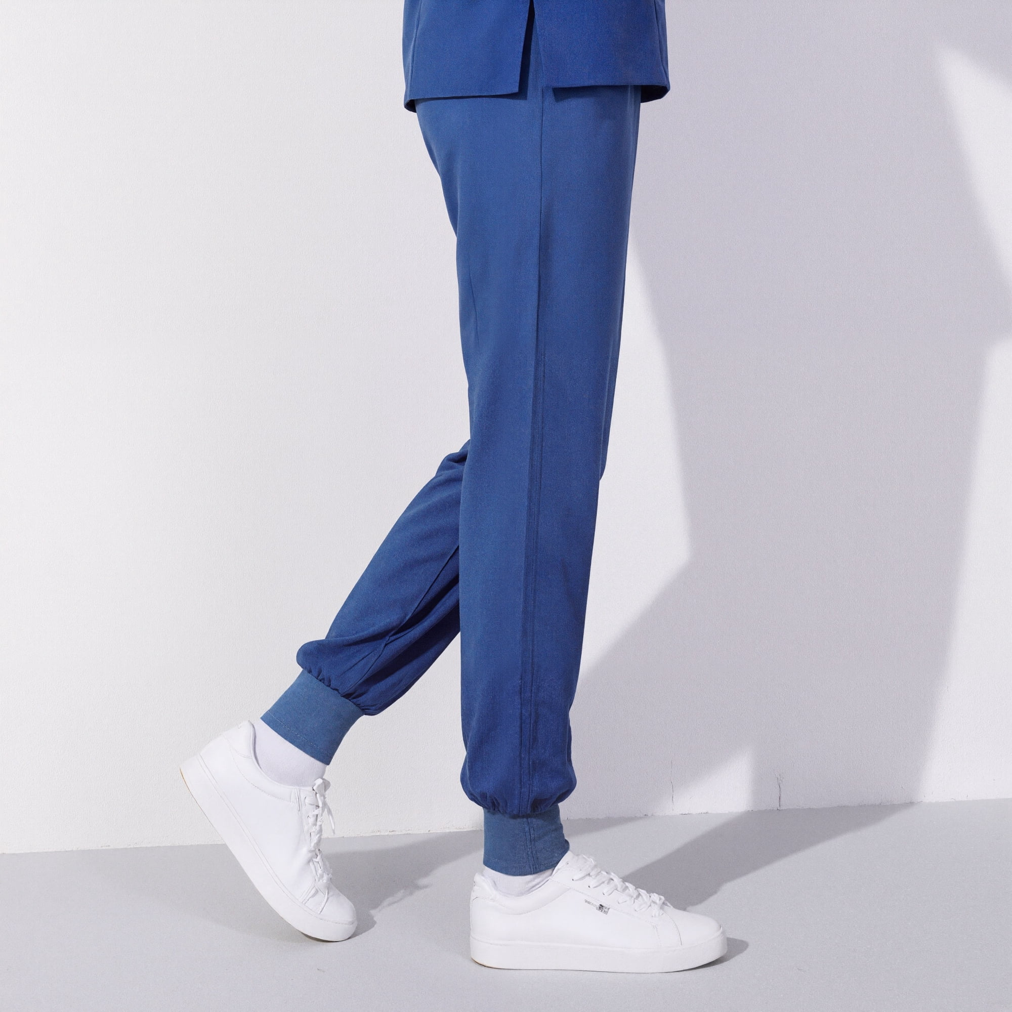 Xfvqtps Scrub Pants for Women Stretch Yoga Scrub Joggers Anti-Wrinkle Elastic Waist Nursing Jogger Pants