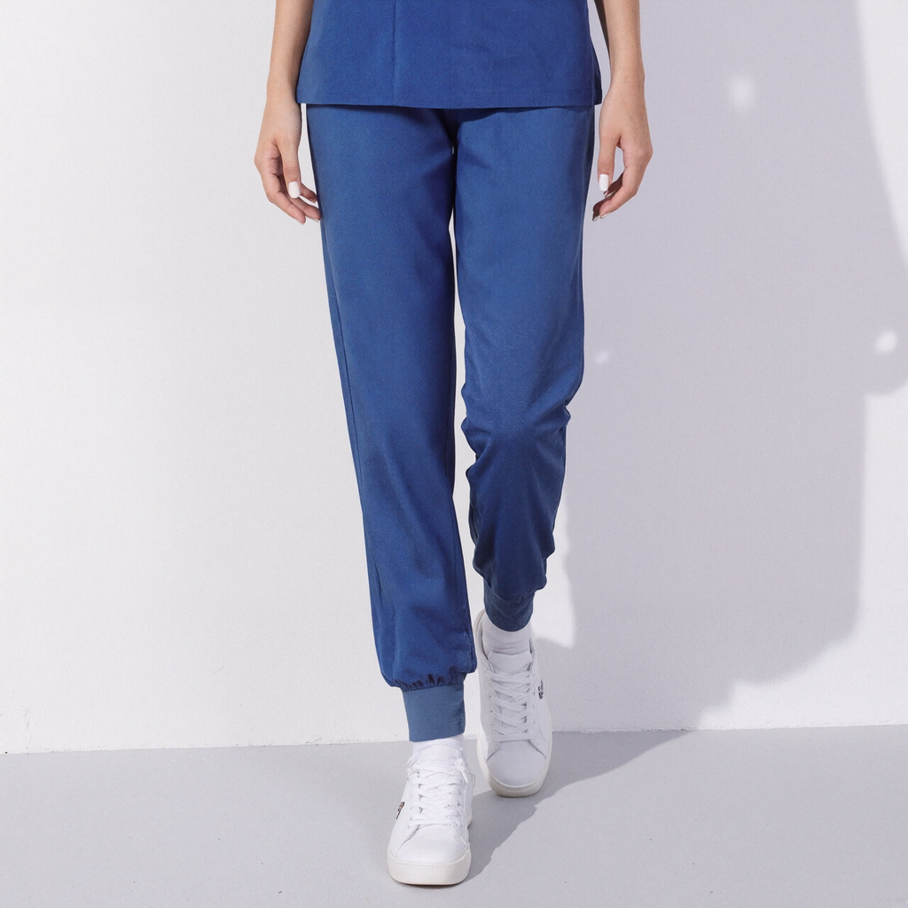 Xfvqtps Scrub Pants for Women Stretch Yoga Scrub Joggers Anti-Wrinkle Elastic Waist Nursing Jogger Pants