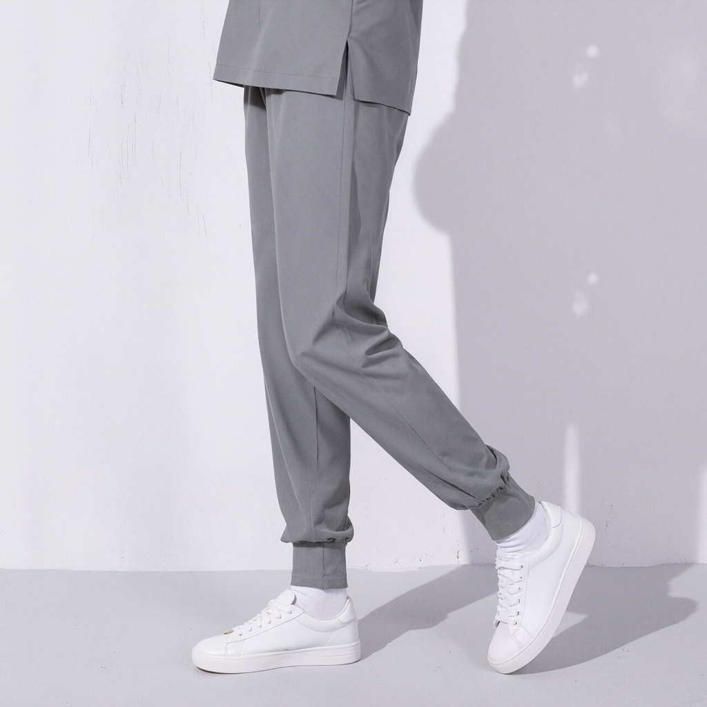 Xfvqtps Scrub Pants for Women Stretch Yoga Scrub Joggers Anti-Wrinkle Elastic Waist Nursing Jogger Pants