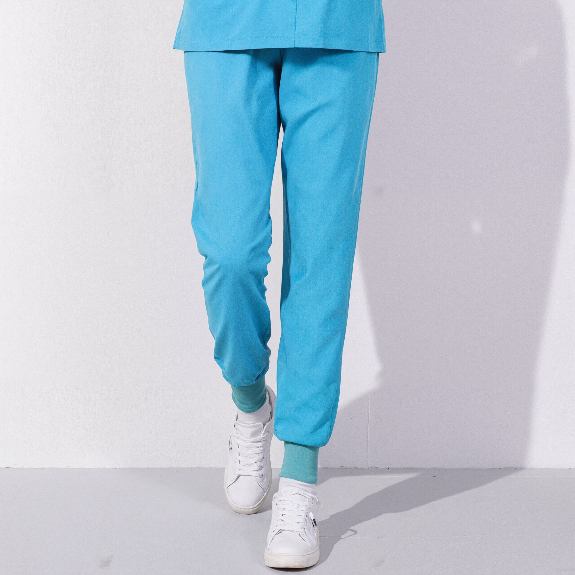 Xfvqtps Scrub Pants for Women Stretch Yoga Scrub Joggers Anti-Wrinkle Elastic Waist Nursing Jogger Pants
