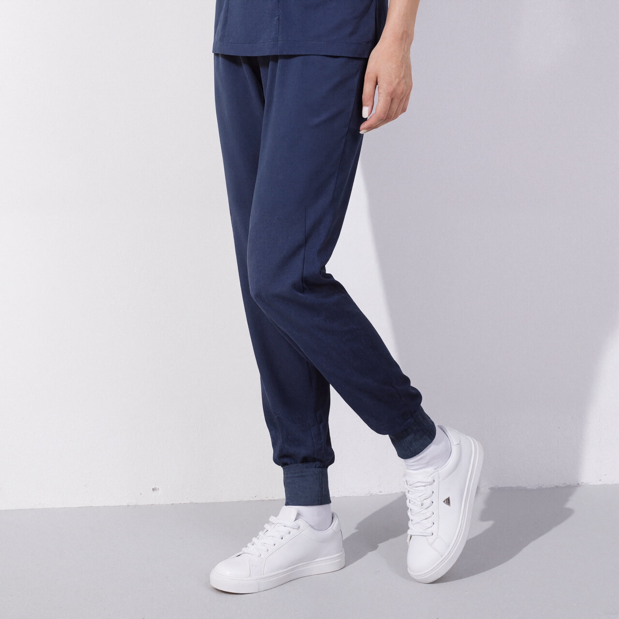 Xfvqtps Scrub Pants for Women Stretch Yoga Scrub Joggers Anti-Wrinkle Elastic Waist Nursing Jogger Pants