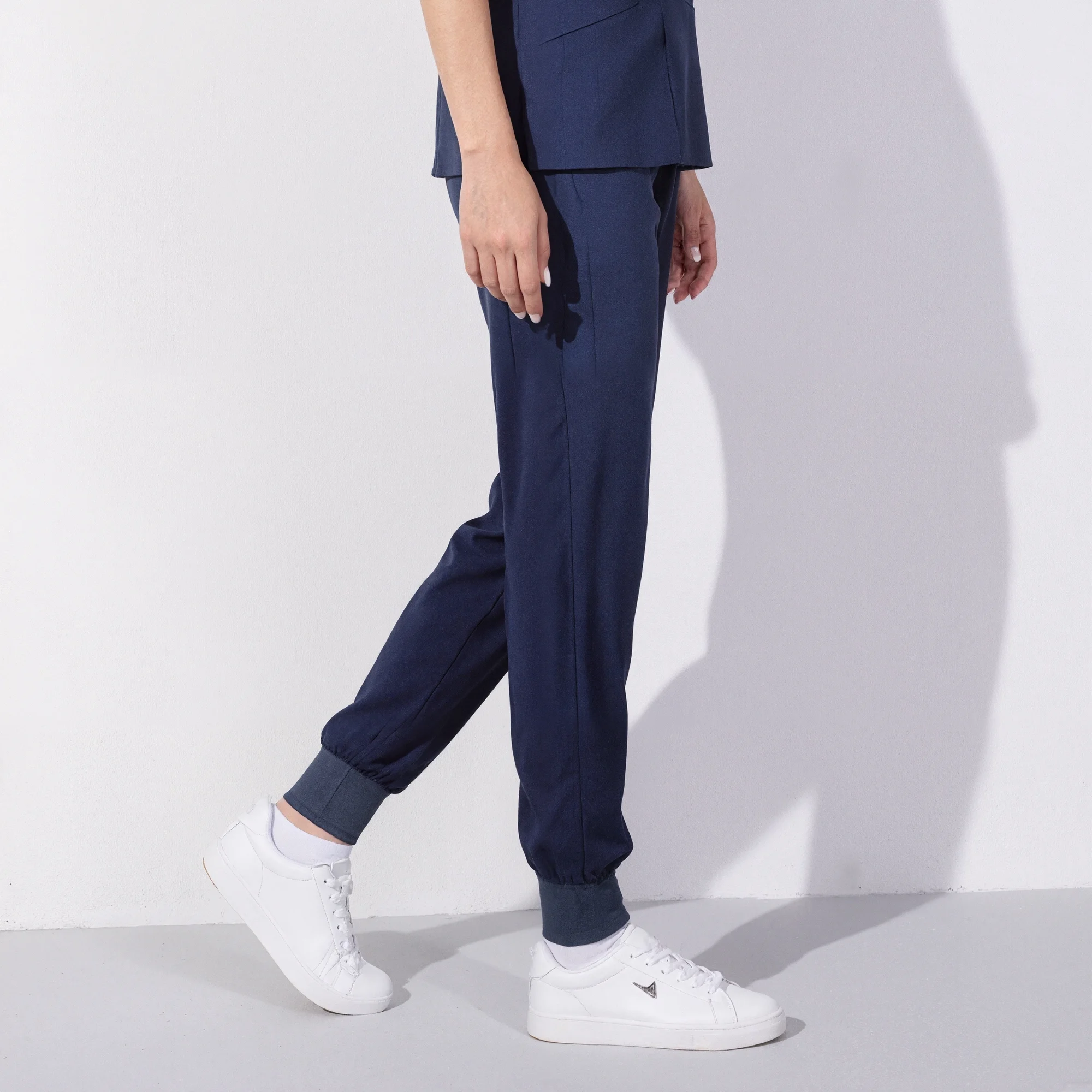 Xfvqtps Scrub Pants for Women Stretch Yoga Scrub Joggers Anti-Wrinkle Elastic Waist Nursing Jogger Pants