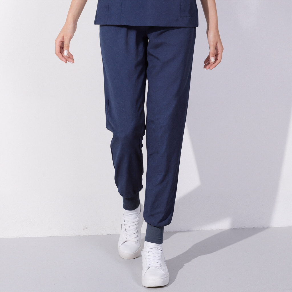 Xfvqtps Scrub Pants for Women Stretch Yoga Scrub Joggers Anti-Wrinkle Elastic Waist Nursing Jogger Pants