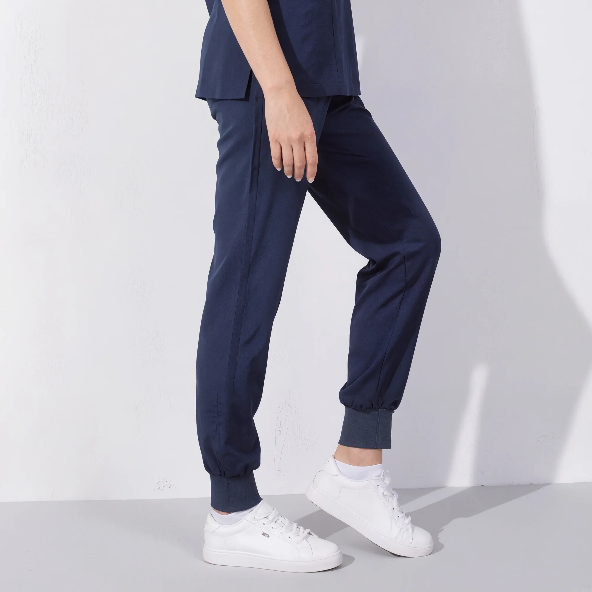 Xfvqtps Scrub Pants for Women Stretch Yoga Scrub Joggers Anti-Wrinkle Elastic Waist Nursing Jogger Pants