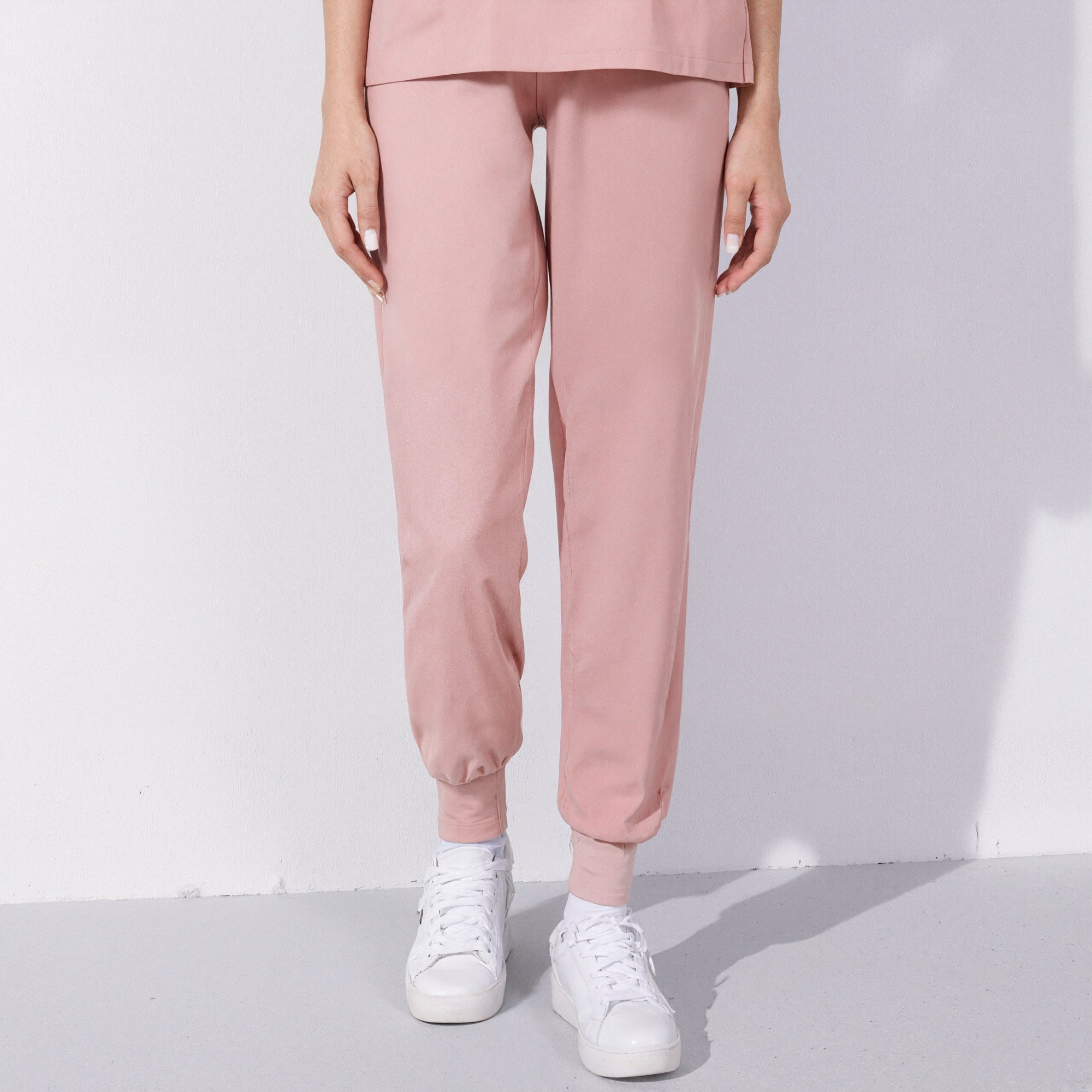 Xfvqtps Scrub Pants for Women Stretch Yoga Scrub Joggers Anti-Wrinkle Elastic Waist Nursing Jogger Pants