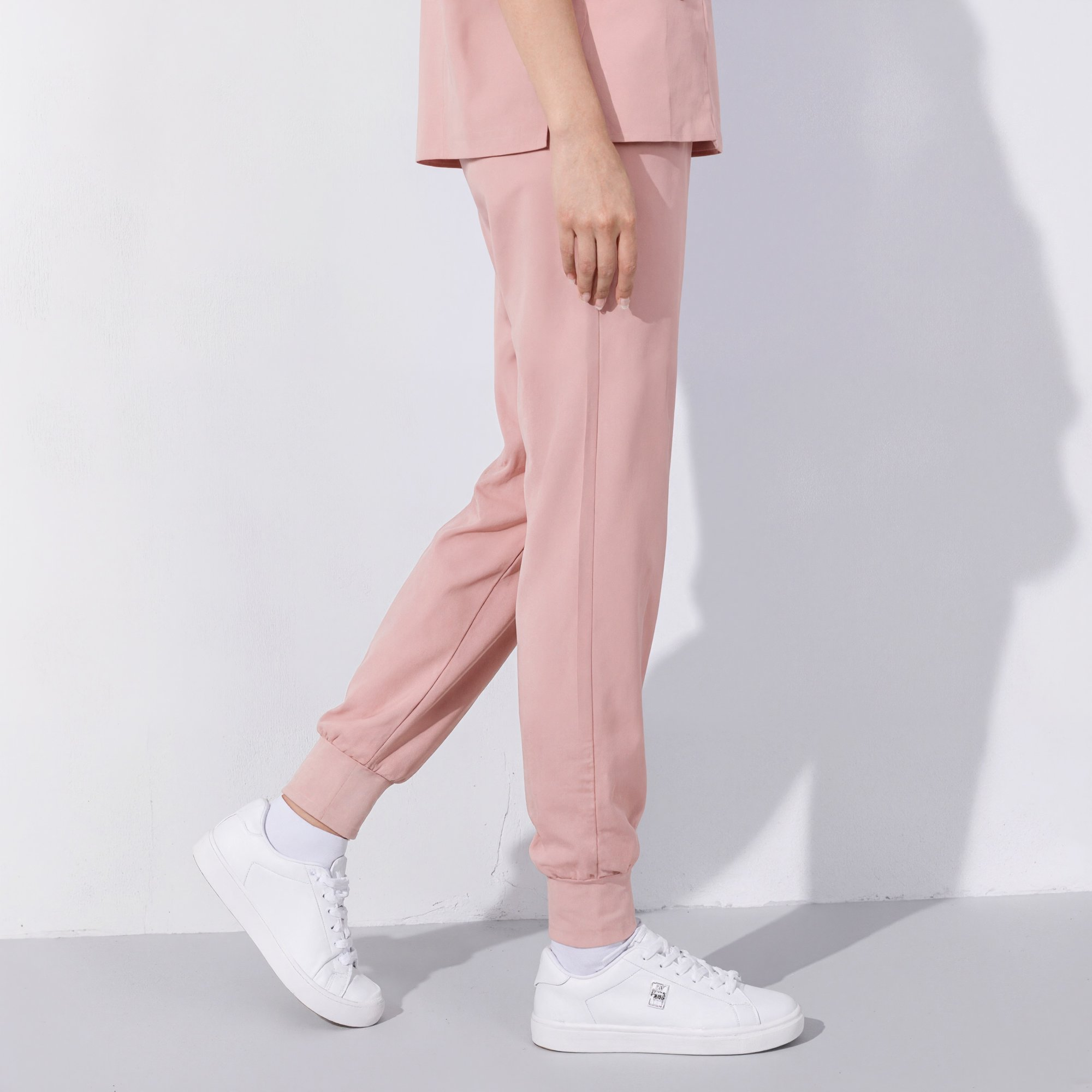Xfvqtps Scrub Pants for Women Stretch Yoga Scrub Joggers Anti-Wrinkle Elastic Waist Nursing Jogger Pants
