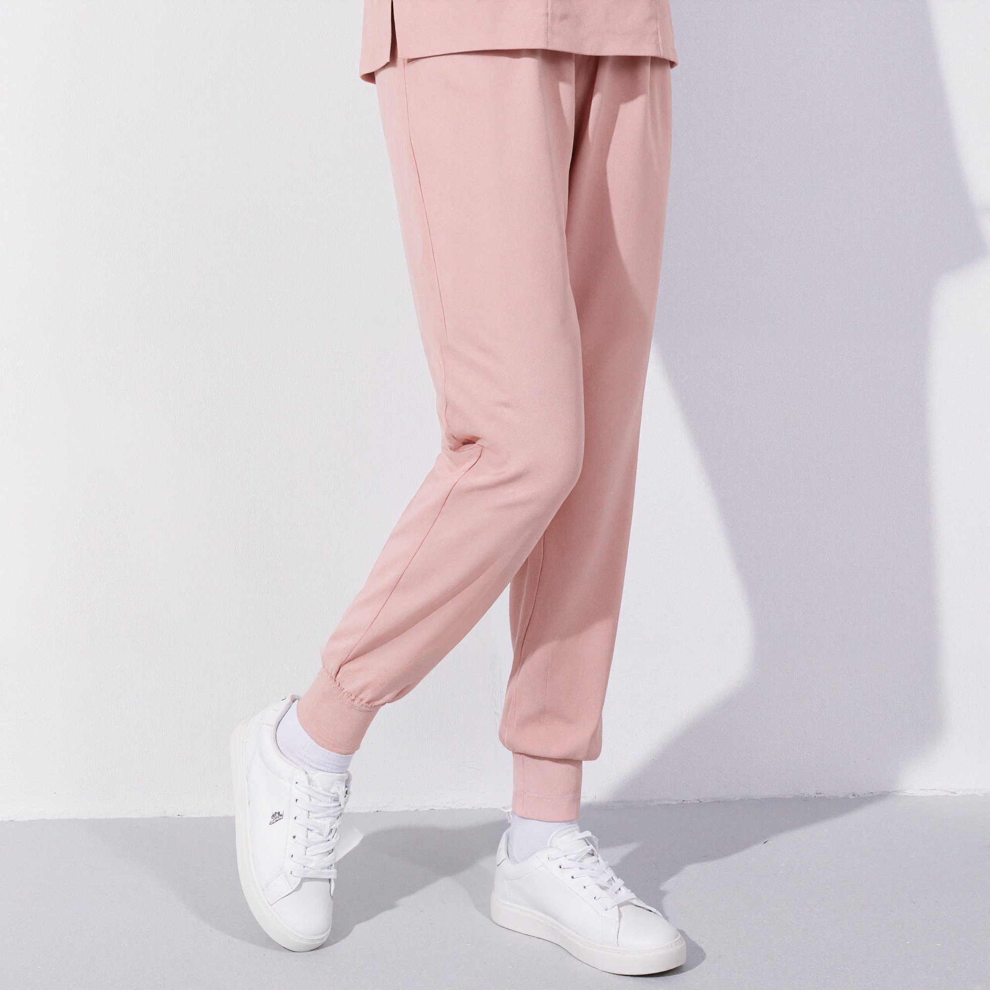 Xfvqtps Scrub Pants for Women Stretch Yoga Scrub Joggers Anti-Wrinkle Elastic Waist Nursing Jogger Pants