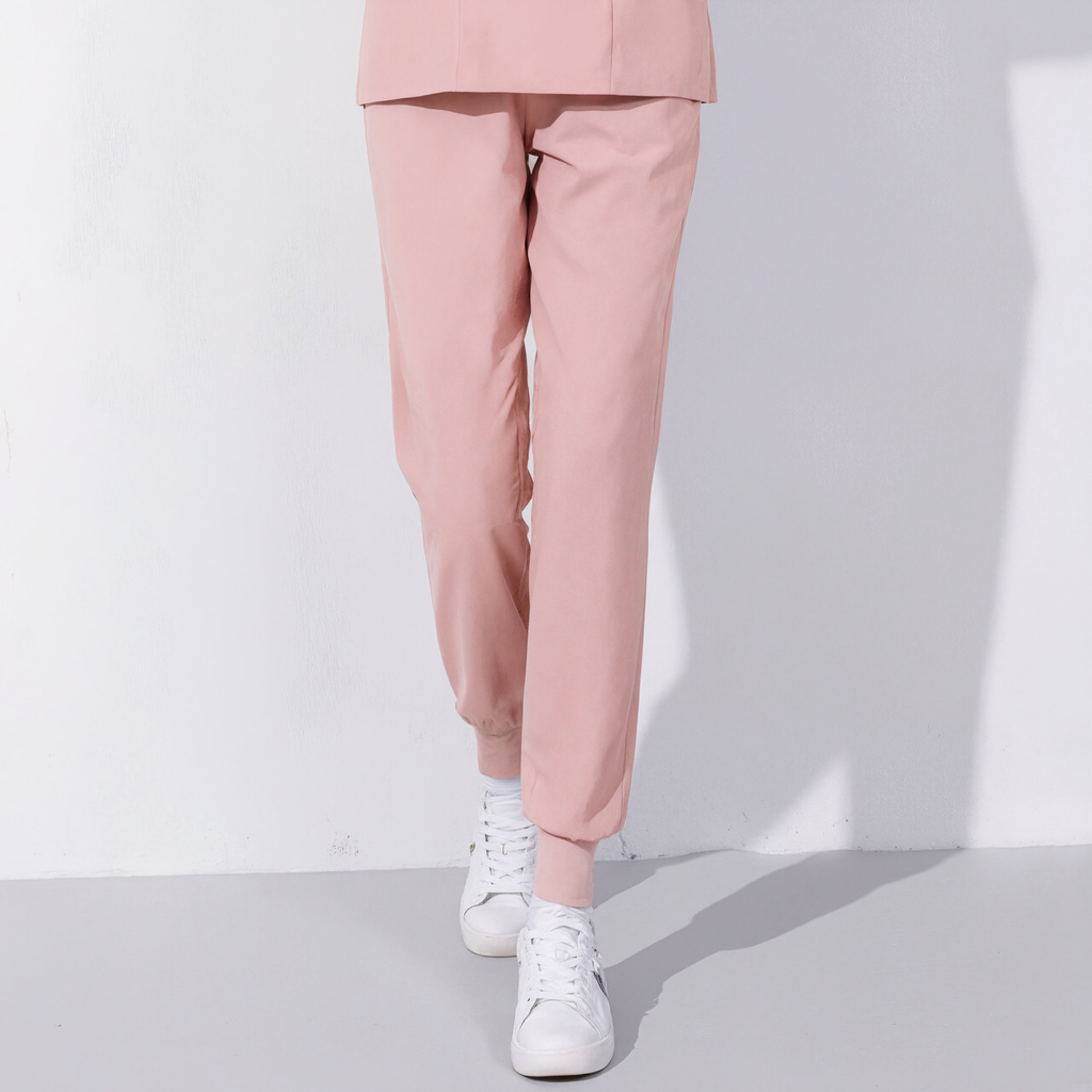 Xfvqtps Scrub Pants for Women Stretch Yoga Scrub Joggers Anti-Wrinkle Elastic Waist Nursing Jogger Pants