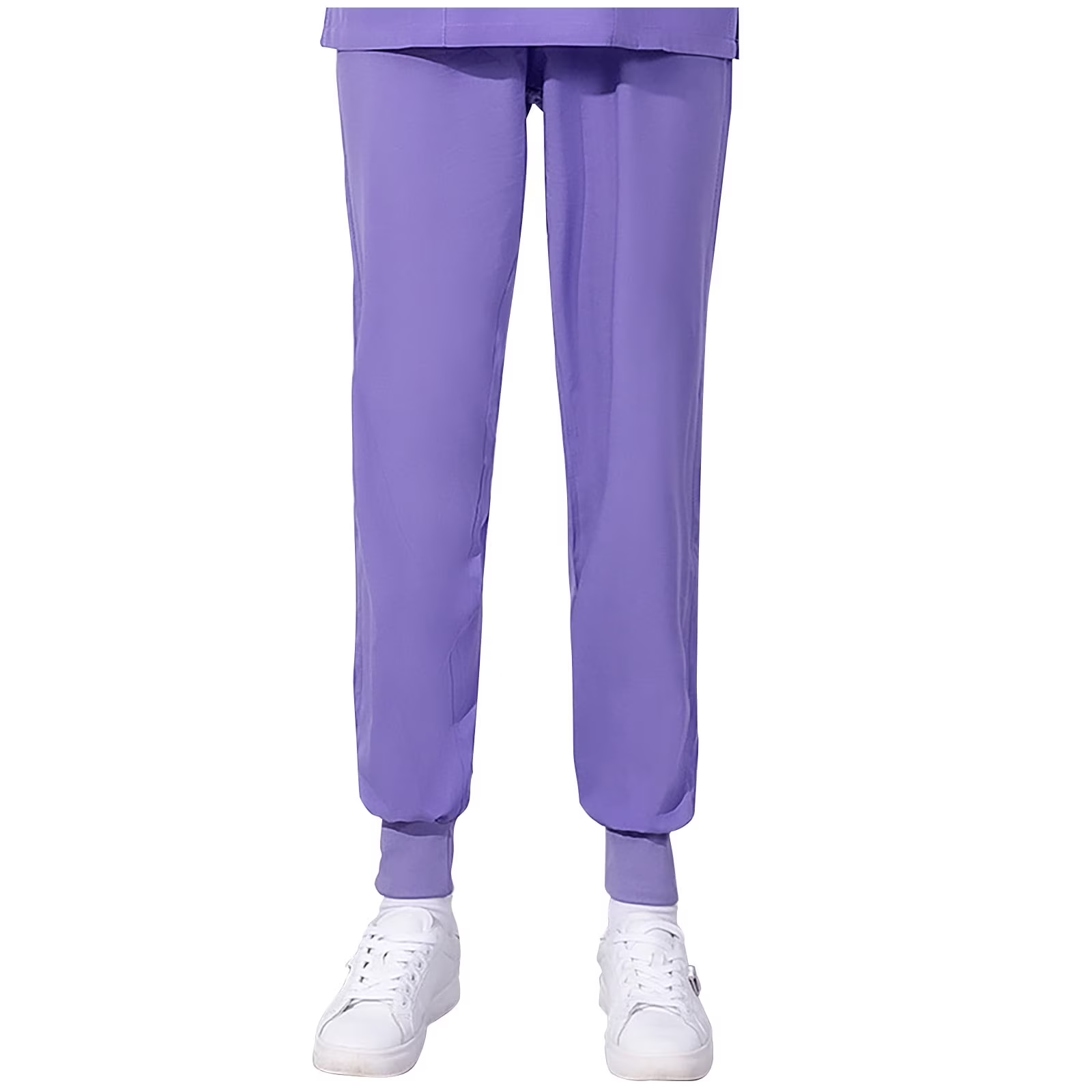 Xfvqtps Scrub Pants for Women Stretch Yoga Scrub Joggers Anti-Wrinkle Elastic Waist Nursing Jogger Pants