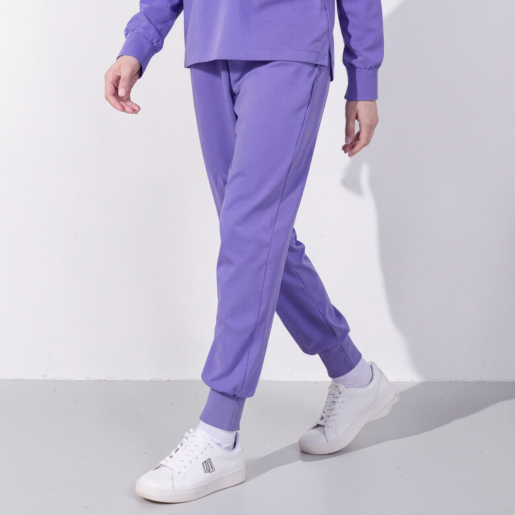 Xfvqtps Scrub Pants for Women Stretch Yoga Scrub Joggers Anti-Wrinkle Elastic Waist Nursing Jogger Pants