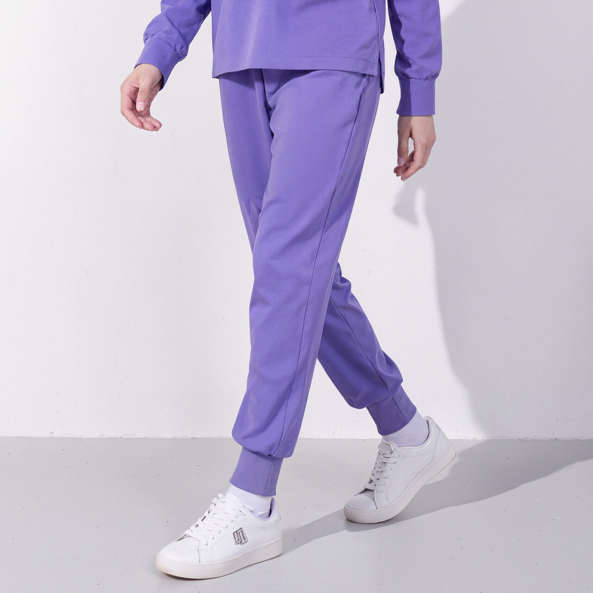 Xfvqtps Scrub Pants for Women Stretch Yoga Scrub Joggers Anti-Wrinkle Elastic Waist Nursing Jogger Pants
