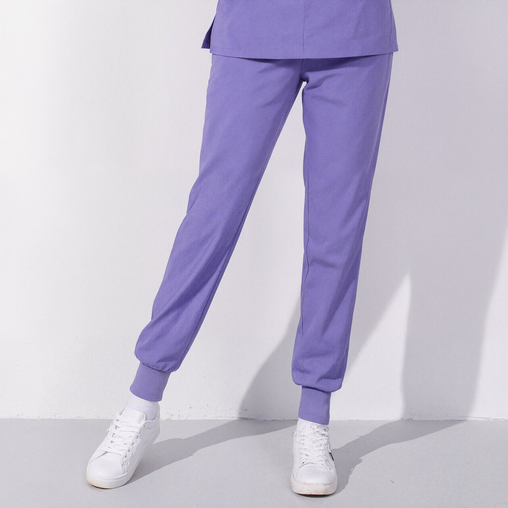 Xfvqtps Scrub Pants for Women Stretch Yoga Scrub Joggers Anti-Wrinkle Elastic Waist Nursing Jogger Pants
