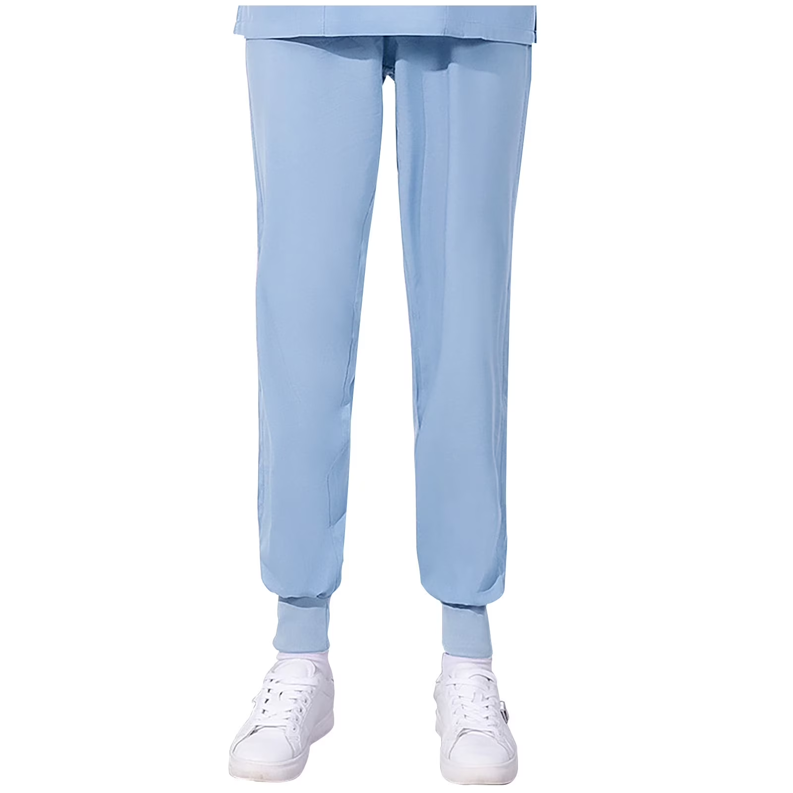 Xfvqtps Scrub Pants for Women Stretch Yoga Scrub Joggers Anti-Wrinkle Elastic Waist Nursing Jogger Pants