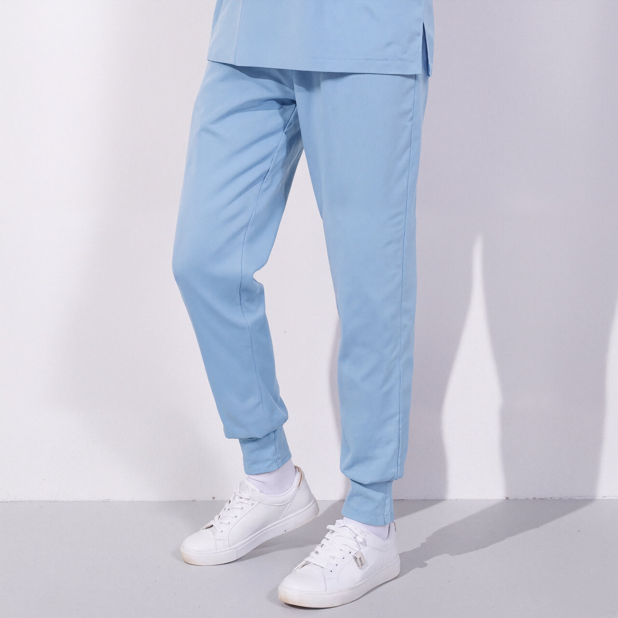 Xfvqtps Scrub Pants for Women Stretch Yoga Scrub Joggers Anti-Wrinkle Elastic Waist Nursing Jogger Pants