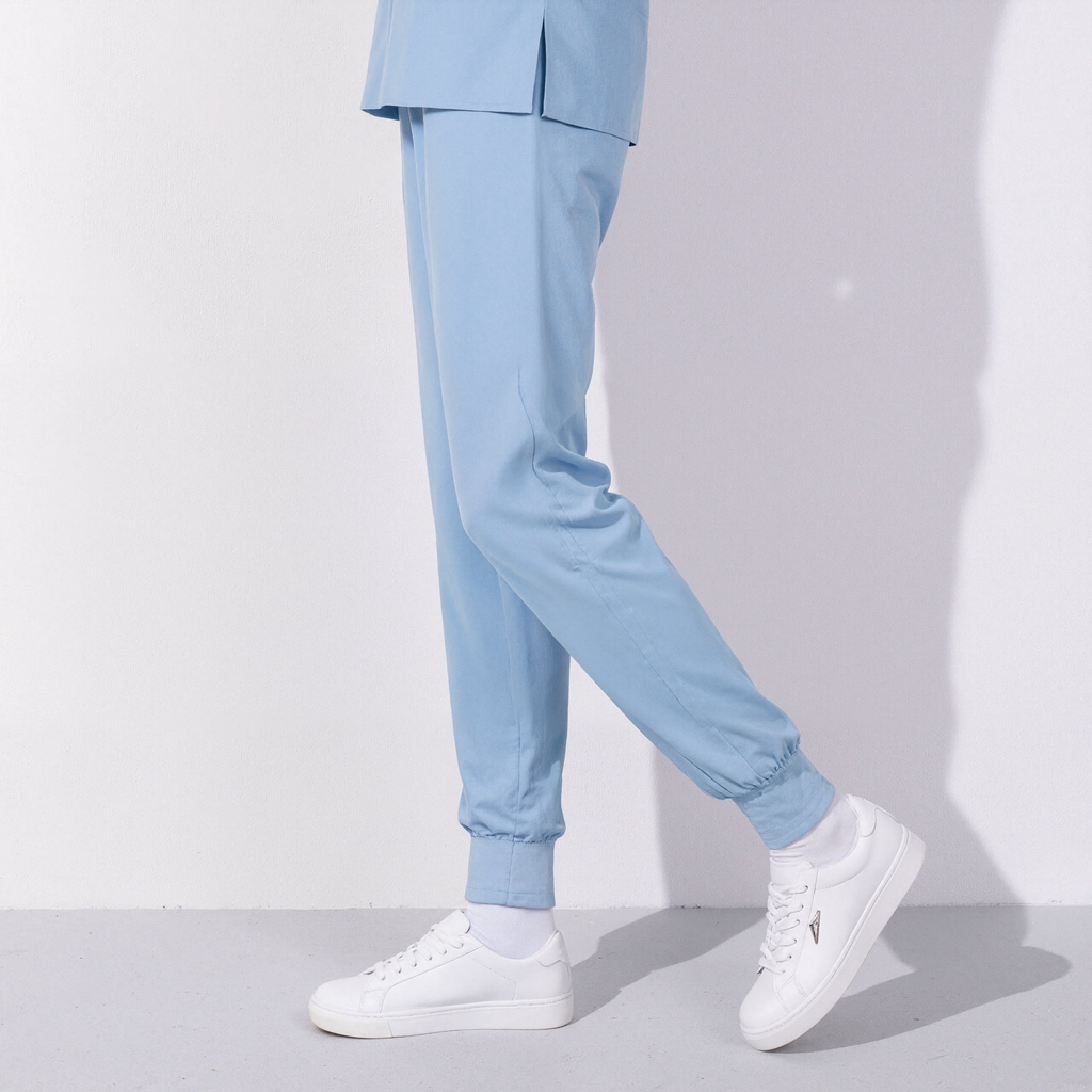 Xfvqtps Scrub Pants for Women Stretch Yoga Scrub Joggers Anti-Wrinkle Elastic Waist Nursing Jogger Pants